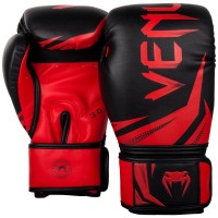 Venum Challenger 3.0 Gloves - Black/Red 10oz