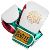BENLEE Boxhandschuhe Leder METALSHIRE Weiß-Grün-Rot