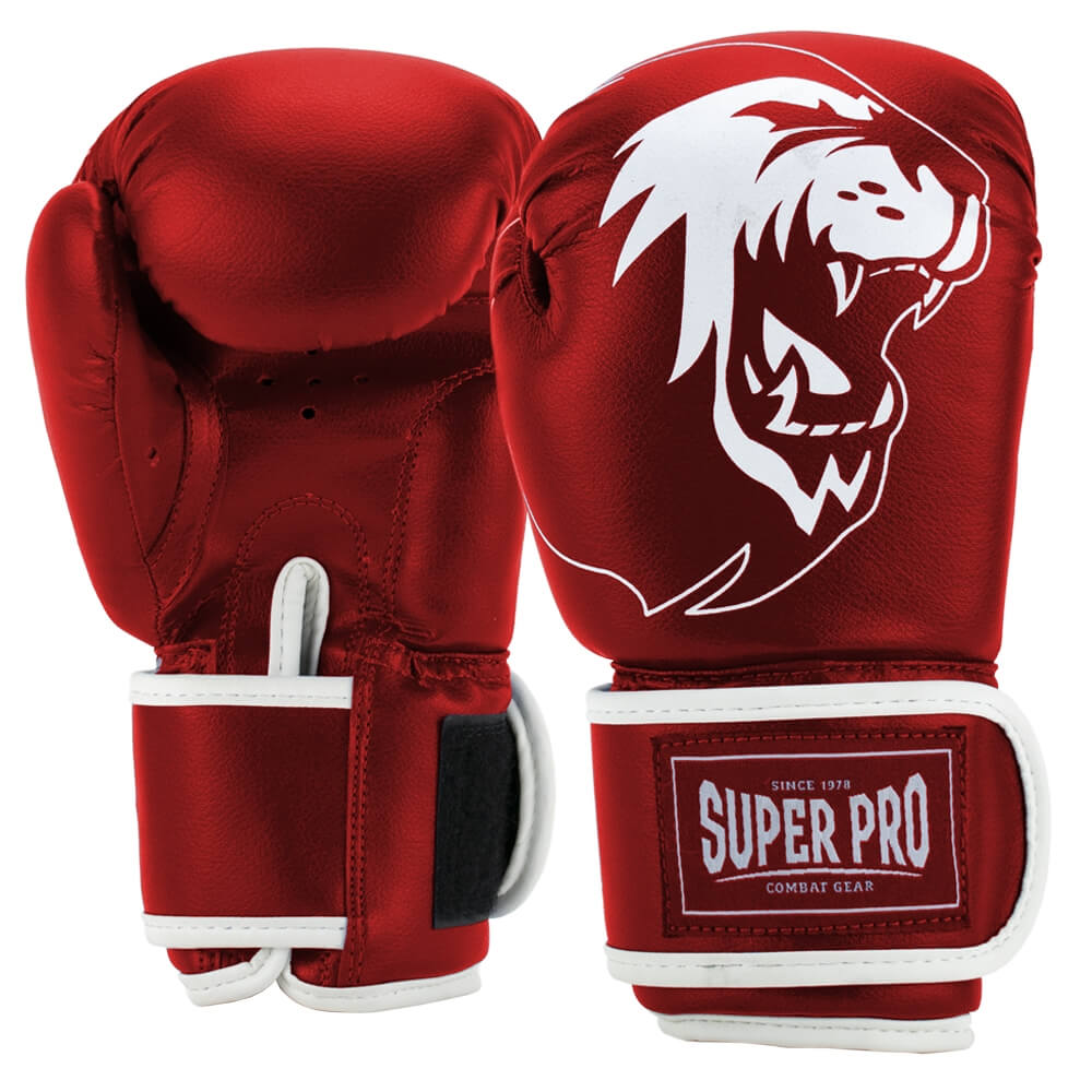 Super Pro Talent Kinder Boxhandschuhe rot/weiß | Junior Equipment | Kids
