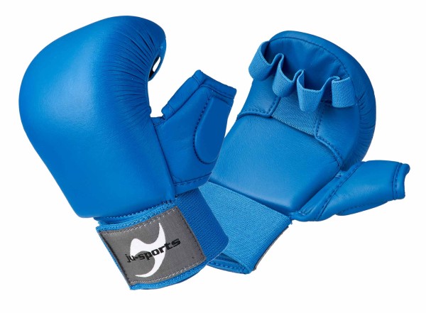 Ju-Sports Karate Handschutz mit Daumen blau