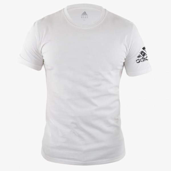 ADIDAS Promo-T-Shirt Basic weiß