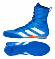 ADIDAS Box Hog 4 - Boxschuhe Boxerstiefel blau/weiß