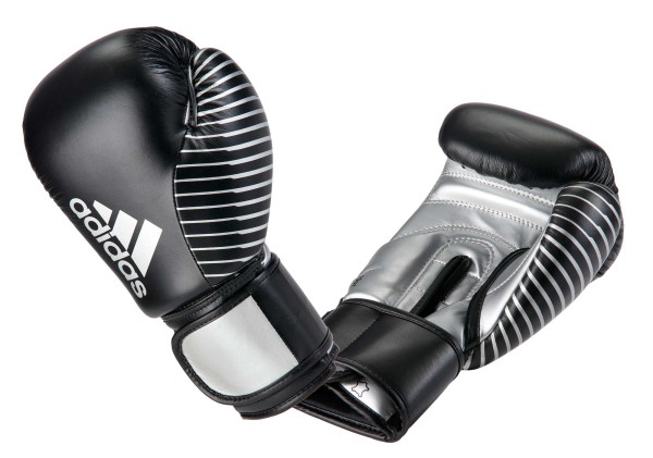 ADIDAS Kickbox Handschuhe Leder black/silber