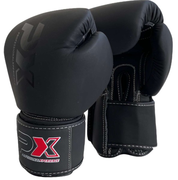 PX Boxhandschuhe CONTEST Leder schwarz 10oz