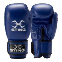 STING IBA Wettkampf Boxhandschuhe blau