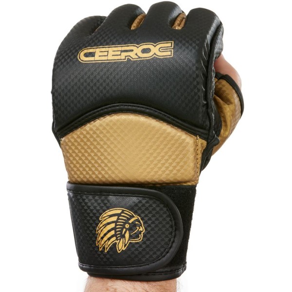 CEEROC MMA Handschuhe Krav Maga GRANT Carbon Look - Gold