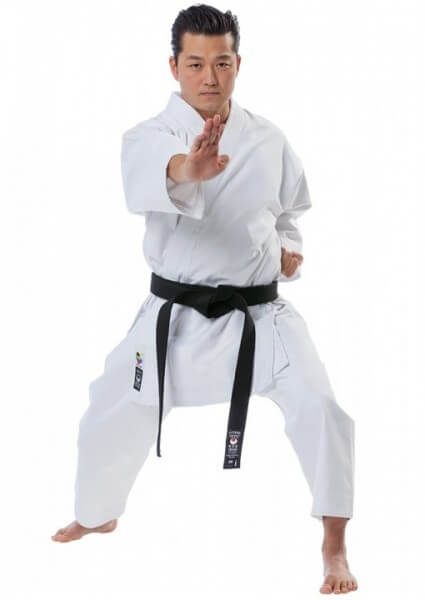 Karate Hose weiß mit Schnürbund aus 100% Baumwolle 