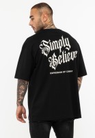 TAPOUT T-Shirt Oversize simply belive schwarz