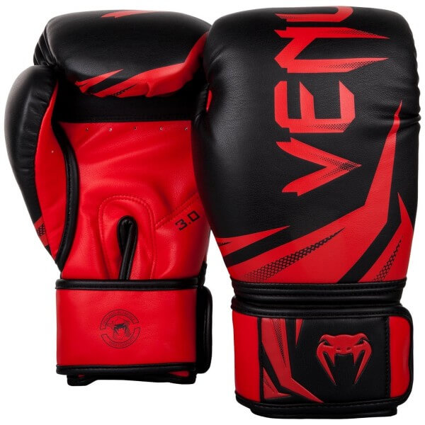Venum Challenger 3.0 Gloves - Black/Red 14oz