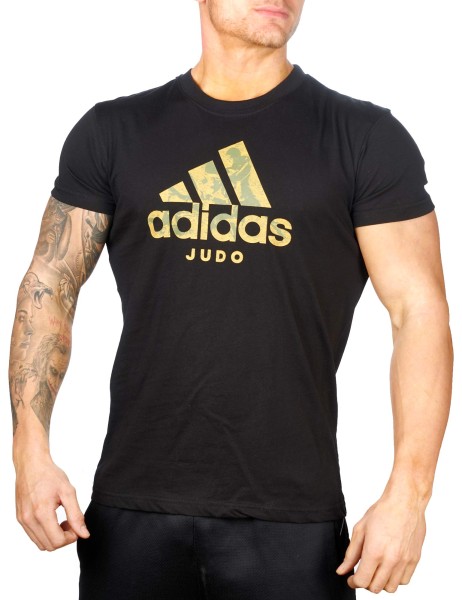 ADIDAS Judo T-Shirt Badge of Sport schwarz