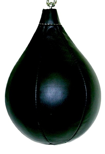 Boxbirne Echtleder schwarz, klein