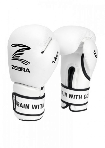 ZEBRA Boxhandschuhe Performance Leder Weiß