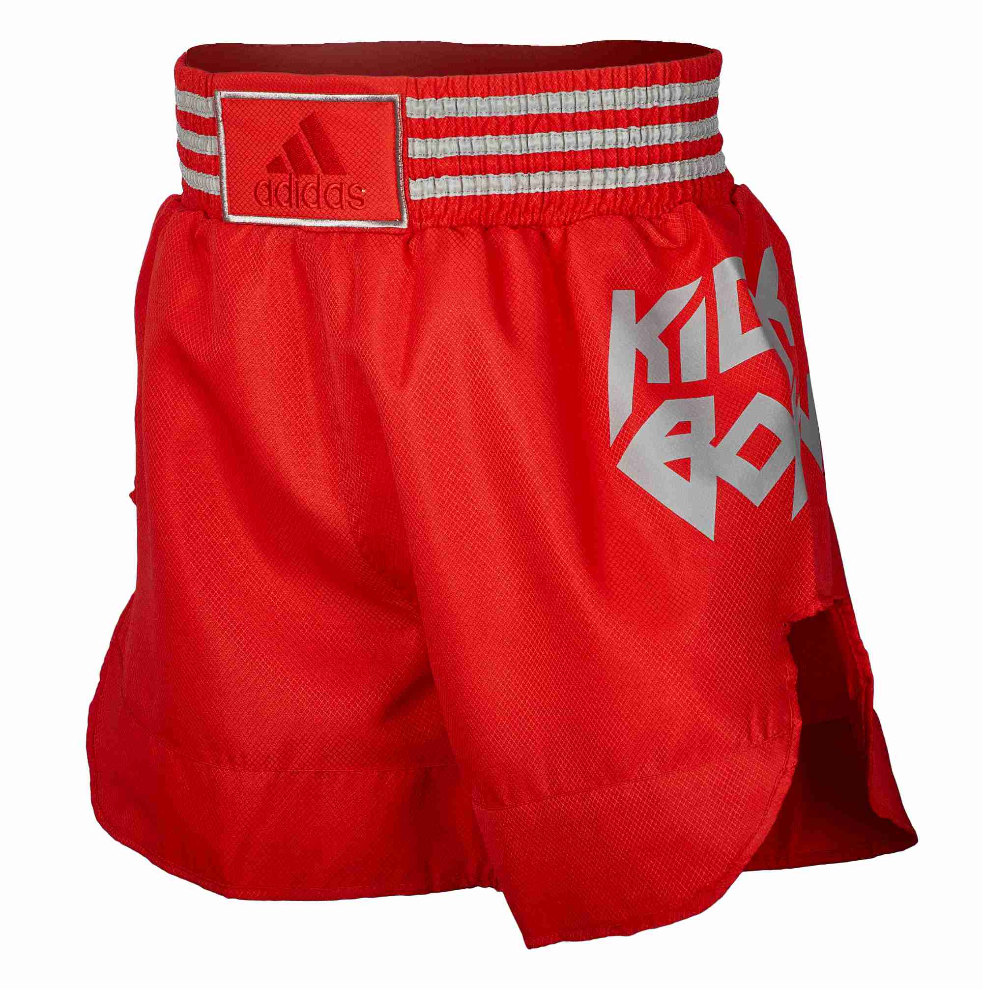 ADIDAS Kickboxing Shorts - Rot-Silber | Hosen | Muay Thai | Sportarten | profightshop.de
