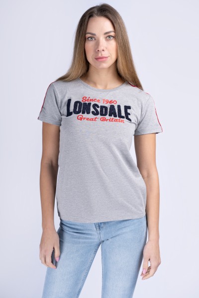 LONSDALE CREGGAN T-Shirt Damen Grey