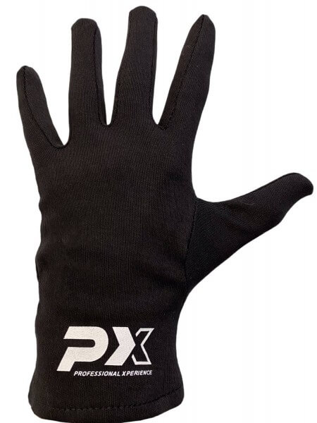 PX Box-Innenhandschuhe mit Fingern, schwarz, S/M
